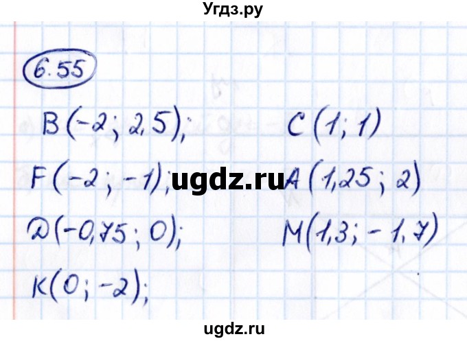 ГДЗ (Решебник к учебнику 2021) по математике 6 класс Виленкин Н.Я. / §6 / упражнение / 6.55