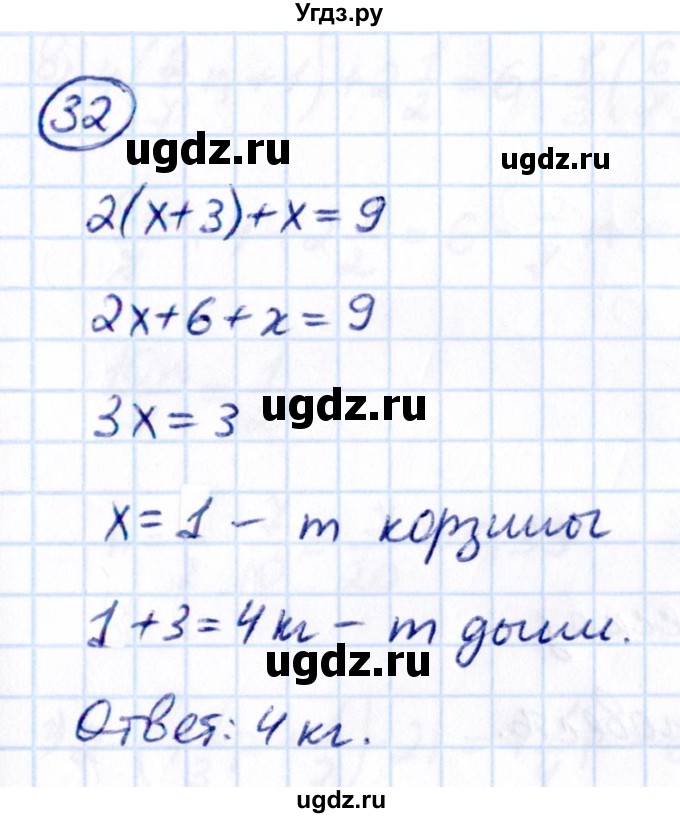 ГДЗ (Решебник к учебнику 2021) по математике 6 класс Виленкин Н.Я. / вопросы и задачи на повторение / задача / П.32