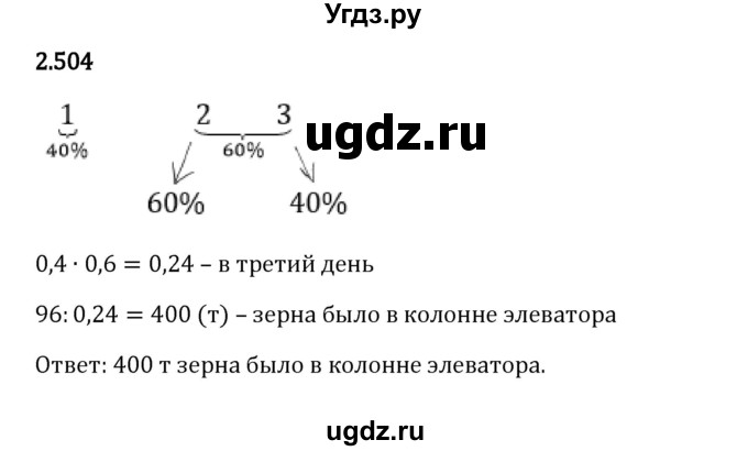 ГДЗ (Решебник 2023) по математике 6 класс Виленкин Н.Я. / §2 / упражнение / 2.504