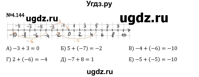 ГДЗ (Решебник 2023) по математике 6 класс Виленкин Н.Я. / §4 / упражнение / 4.144