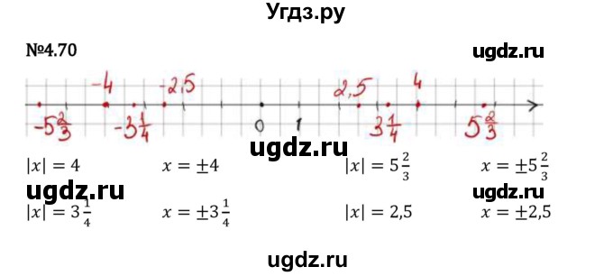 ГДЗ (Решебник 2023) по математике 6 класс Виленкин Н.Я. / §4 / упражнение / 4.70