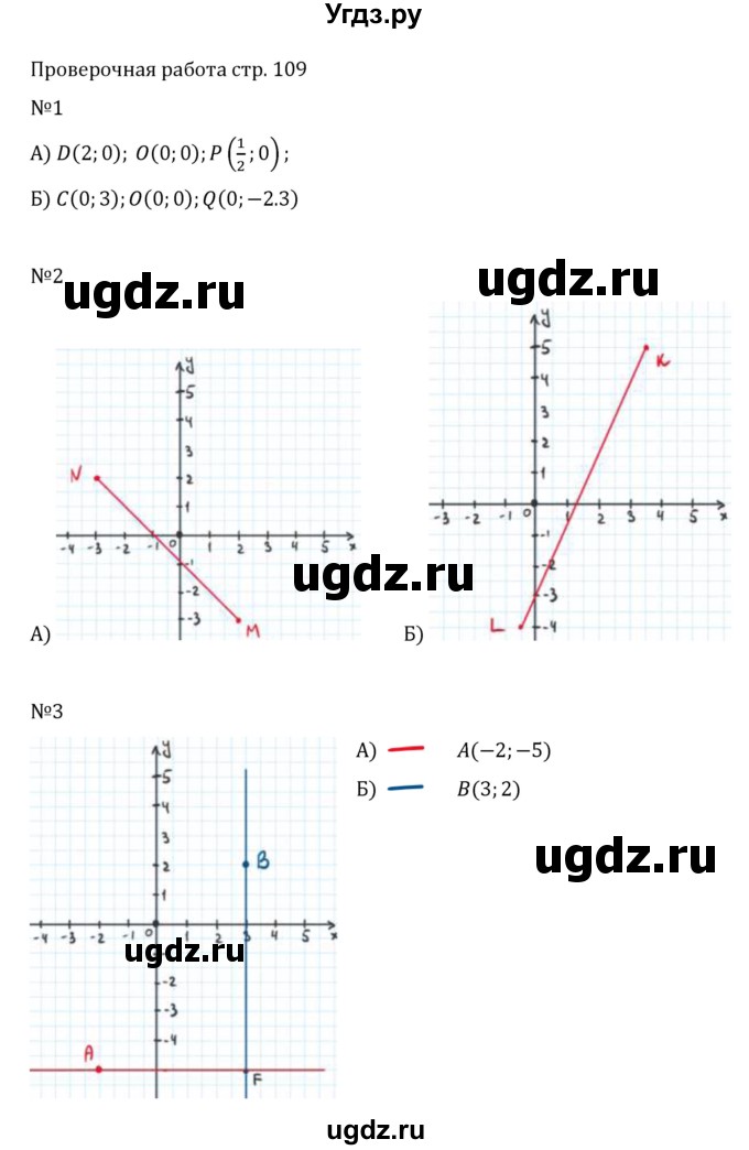 ГДЗ (Решебник 2023) по математике 6 класс Виленкин Н.Я. / §6 / проверочные работы / стр. 109