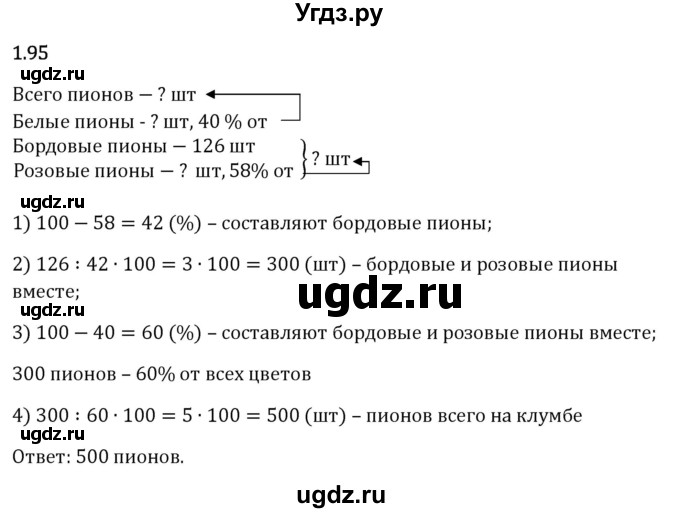 ГДЗ (Решебник 2023) по математике 6 класс Виленкин Н.Я. / §1 / упражнение / 1.95