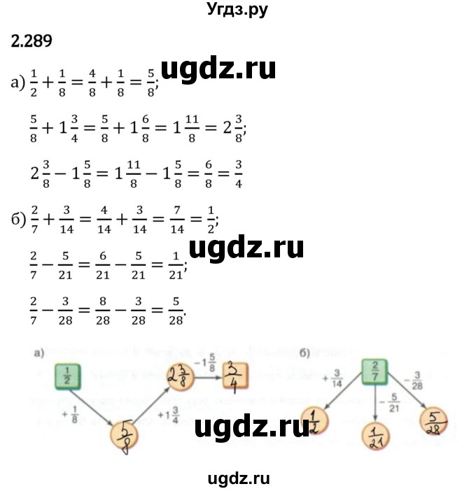 ГДЗ (Решебник 2023) по математике 6 класс Виленкин Н.Я. / §2 / упражнение / 2.289