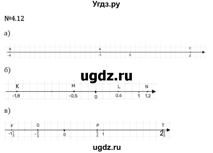 ГДЗ (Решебник 2023) по математике 6 класс Виленкин Н.Я. / §4 / упражнение / 4.12