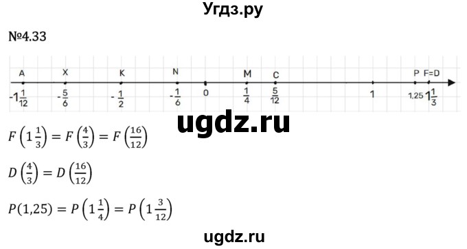 ГДЗ (Решебник 2023) по математике 6 класс Виленкин Н.Я. / §4 / упражнение / 4.33