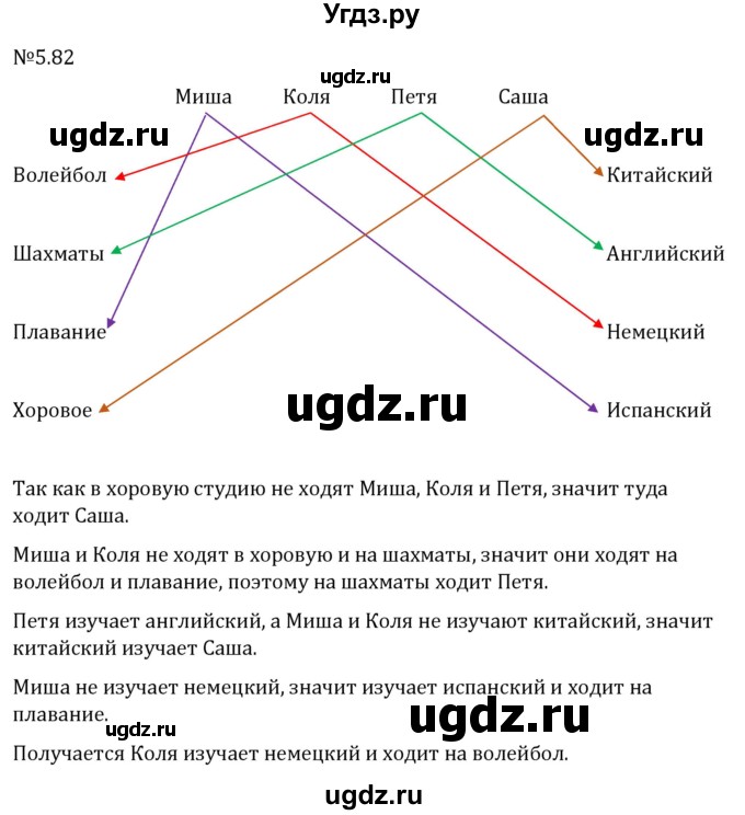 ГДЗ (Решебник 2023) по математике 6 класс Виленкин Н.Я. / §5 / упражнение / 5.82