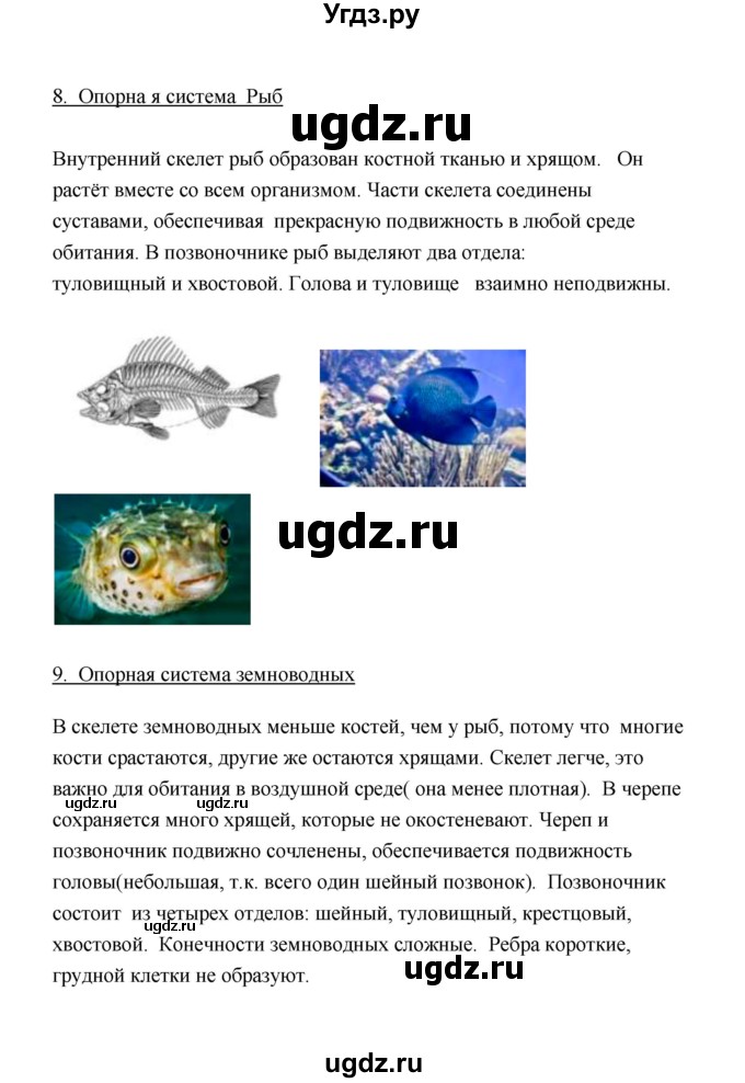 ГДЗ (Решебник) по биологии 8 класс (рабочая тетрадь) В.И. Сивоглазов / параграф 20 (упражнение) / 5(продолжение 6)