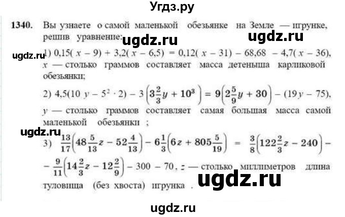ГДЗ (Учебник) по математике 6 класс Абылкасымова А.Е. / упражнение / 1340