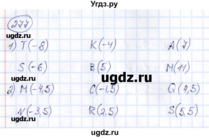 ГДЗ (Решебник) по математике 6 класс Абылкасымова А.Е. / упражнение / 277