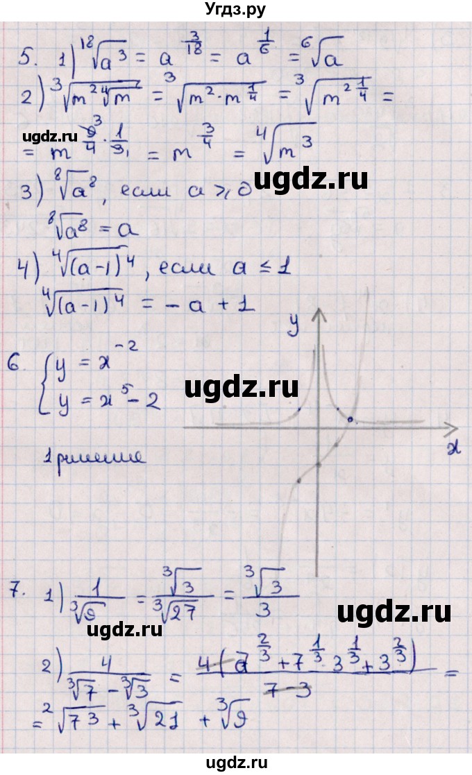 ГДЗ (Решебник) по алгебре 10 класс (Контрольные работы (из Методического пособия)) Буцко Е.В. / КР-2 / Вариант 1(продолжение 3)