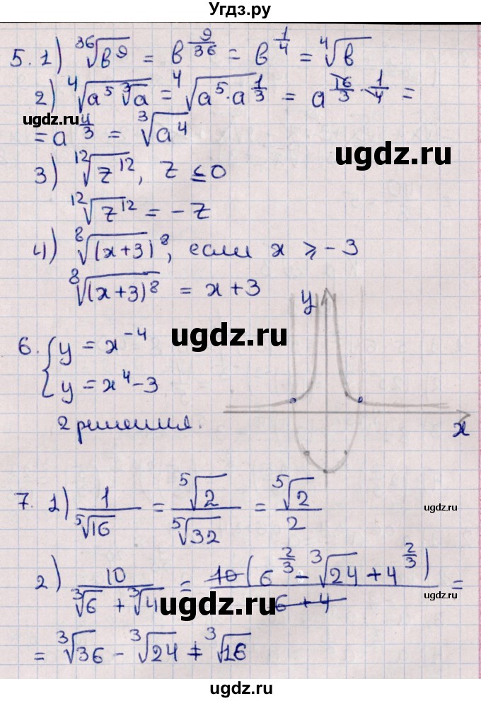 ГДЗ (Решебник) по алгебре 10 класс (Контрольные работы (из Методического пособия)) Буцко Е.В. / КР-2 / Вариант 4(продолжение 3)