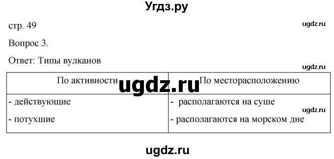 ГДЗ (Решебник) по географии 5 класс (рабочая тетрадь) Николина В.В. / страница / 49