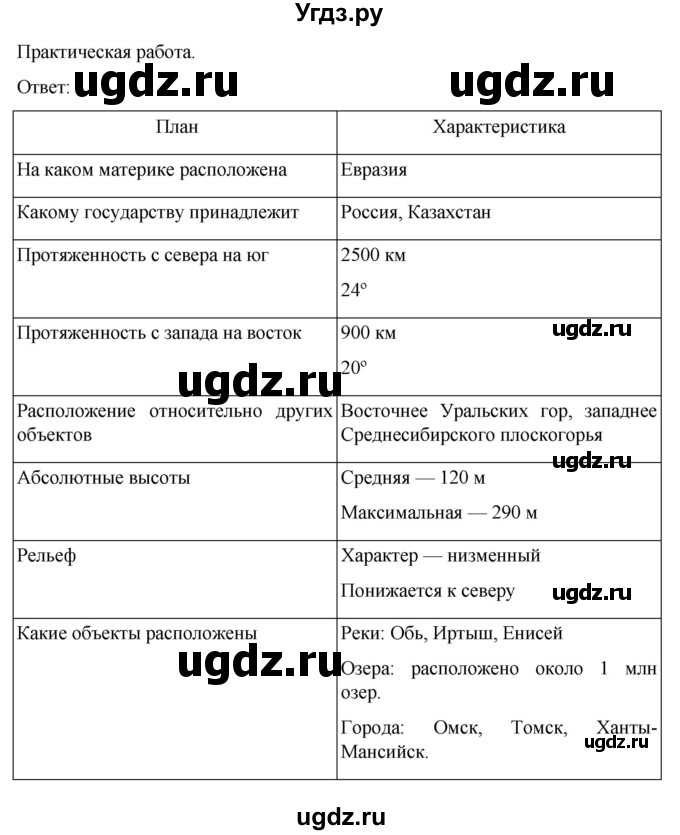 ГДЗ (Решебник) по географии 5 класс (рабочая тетрадь) Николина В.В. / страница / 51(продолжение 3)