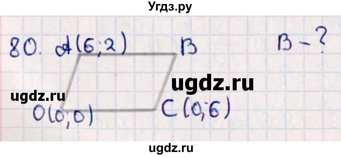 ГДЗ (Решебник) по геометрии 10 класс Смирнов В.А. / повторение курса 7-9 классов / 80