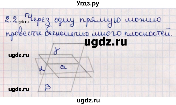 ГДЗ (Решебник) по геометрии 10 класс Смирнов В.А. / §2 / 2.2