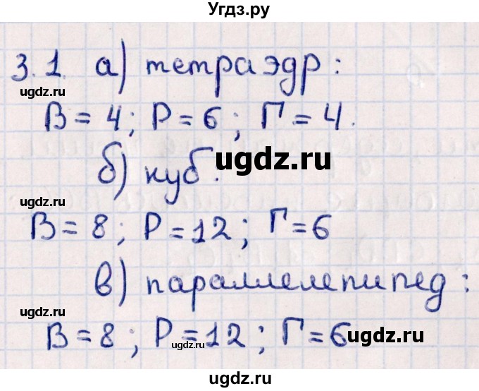 ГДЗ (Решебник) по геометрии 10 класс Смирнов В.А. / §3 / 3.1