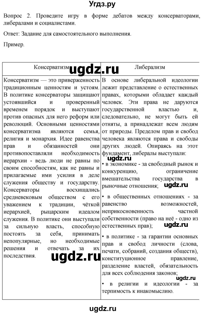 ГДЗ (Решебник) по истории 9 класс (История Нового времени. XIX - начало XX века) Морозов А.Ю. / страница / 83(продолжение 2)