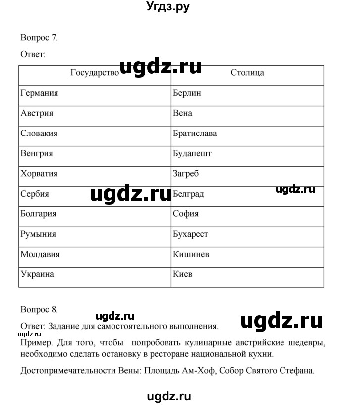 ГДЗ (Решебник) по географии 7 класс (рабочая тетрадь) Николина В.В. / страница / 84(продолжение 4)