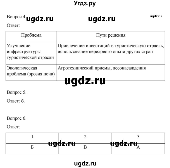 ГДЗ (Решебник) по географии 9 класс (рабочая тетрадь) Николина В.В. / страница / 71(продолжение 3)