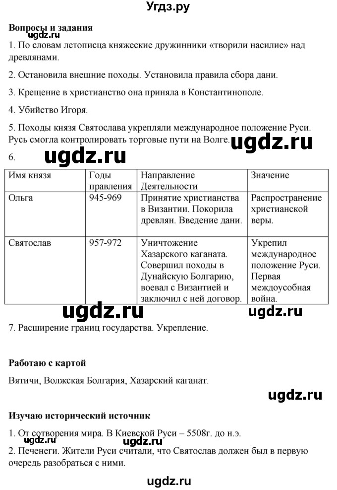 ГДЗ (Решебник) по истории 6 класс Вовина В.Г. / страница / 72