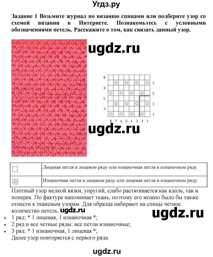 ГДЗ (Решебник) по технологии 7 класс Глозман Е.С. / §52 / задание / 1