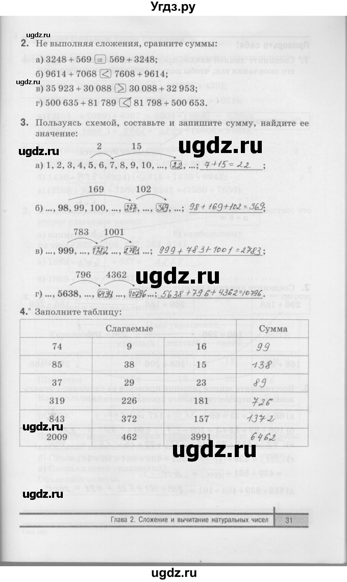 ГДЗ (Решебник) по математике 5 класс (рабочая тетрадь) Е.П. Кузнецова / часть 1. страница / 31