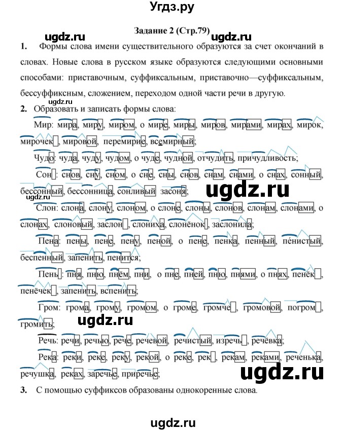 ГДЗ (Решебник) по русскому языку 4 класс Е.И. Матвеева / часть 1 (страница) / 79