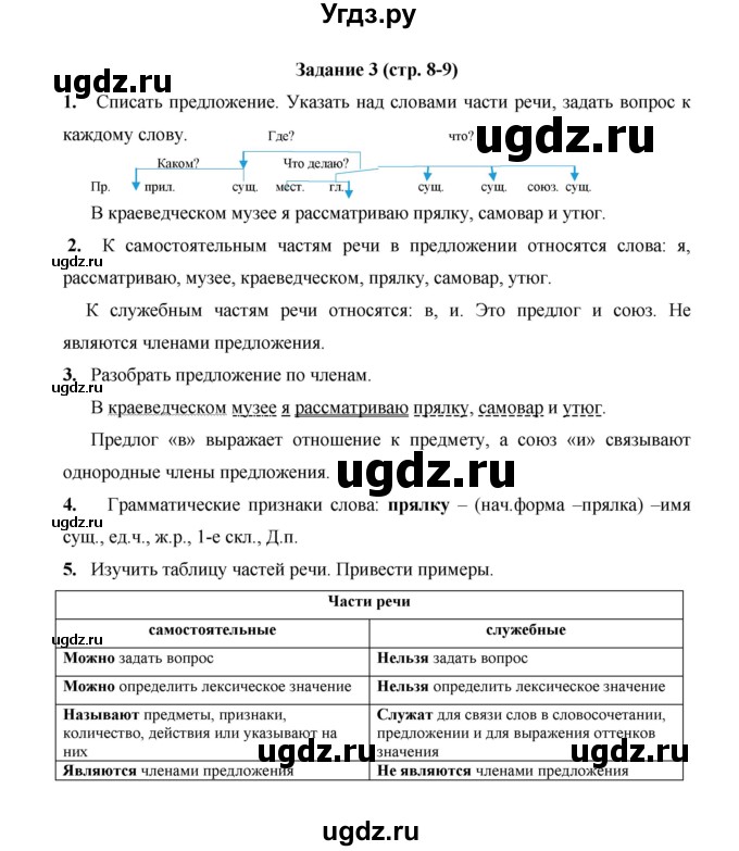 ГДЗ (Решебник) по русскому языку 4 класс Е.И. Матвеева / часть 2 (страница) / 8