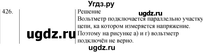 ГДЗ (Решебник) по физике 8 класс (сборник вопросов и задач) Марон А.Е. / номер / 426