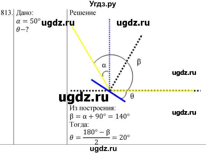 ГДЗ (Решебник) по физике 8 класс (сборник вопросов и задач) Марон А.Е. / номер / 813