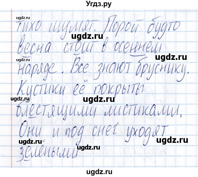 ГДЗ (Решебник) по русскому языку 3 класс (Тематический контроль) В.Т. Голубь / найди и исправь ошибки (упражнение) / 18(продолжение 2)