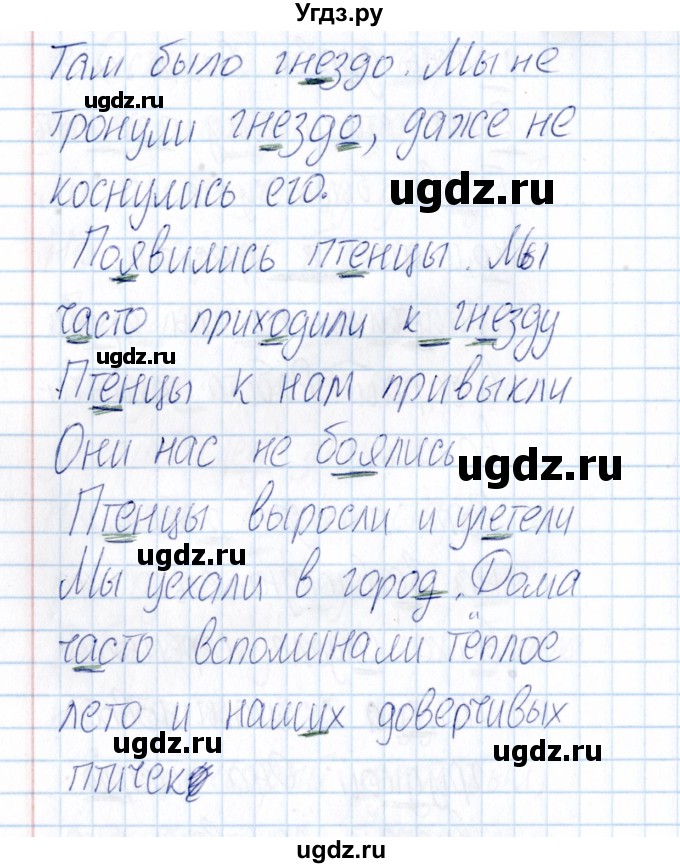 ГДЗ (Решебник) по русскому языку 3 класс (Тематический контроль) В.Т. Голубь / найди и исправь ошибки (упражнение) / 5(продолжение 2)