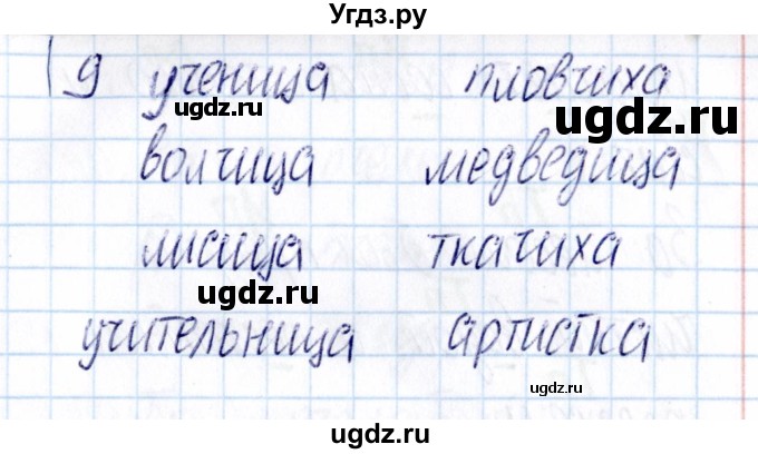 ГДЗ (Решебник) по русскому языку 3 класс (Тематический контроль) В.Т. Голубь / тема 10 (вариант) / 2(продолжение 4)