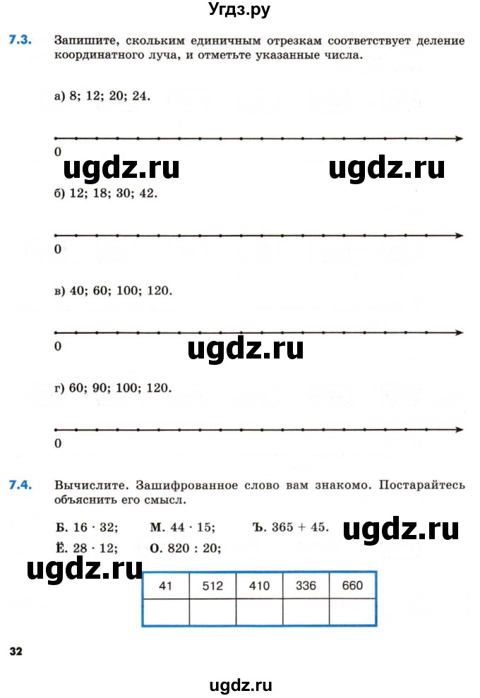 ГДЗ (Тетрадь) по математике 5 класс (рабочая тетрадь) Зубарева И.И. / тетрадь №1. страница / 32