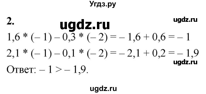 ГДЗ (Решебник) по алгебре 7 класс (контрольные работы) Миндюк Н.Г. / КР-1 / вариант 2 / 2