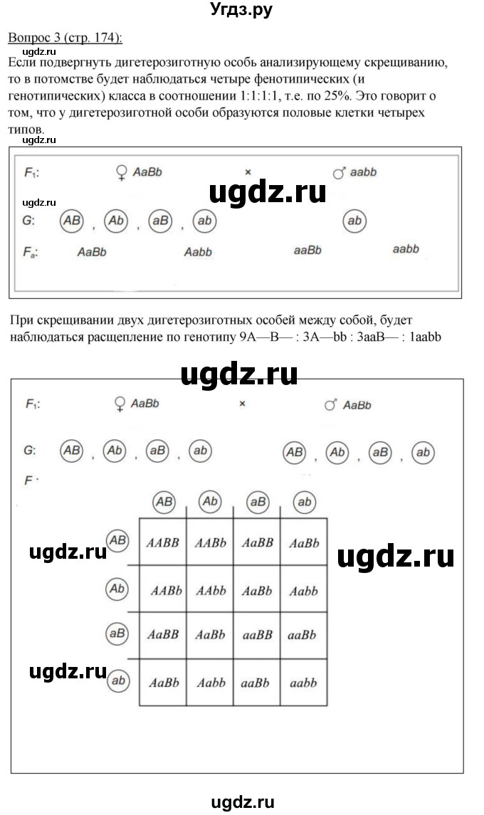 ГДЗ (Решебник) по биологии 11 класс Дашков М.Л. / §33 / 3