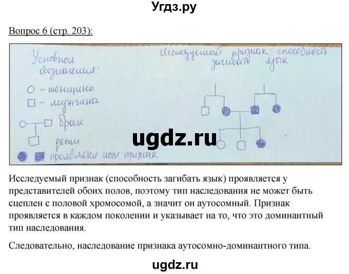 ГДЗ (Решебник) по биологии 11 класс Дашков М.Л. / §38 / 6