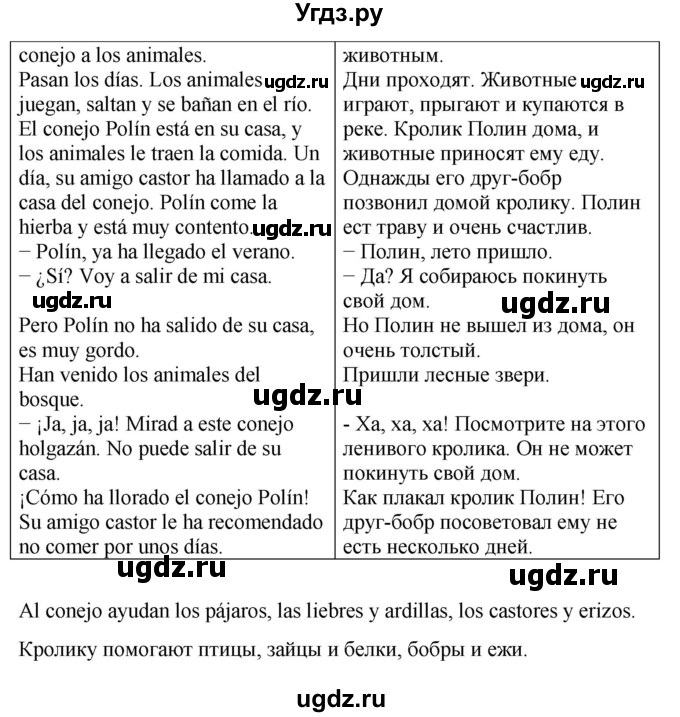 ГДЗ (Решебник) по испанскому языку 4 класс Бреславська В. / страница / 108(продолжение 2)