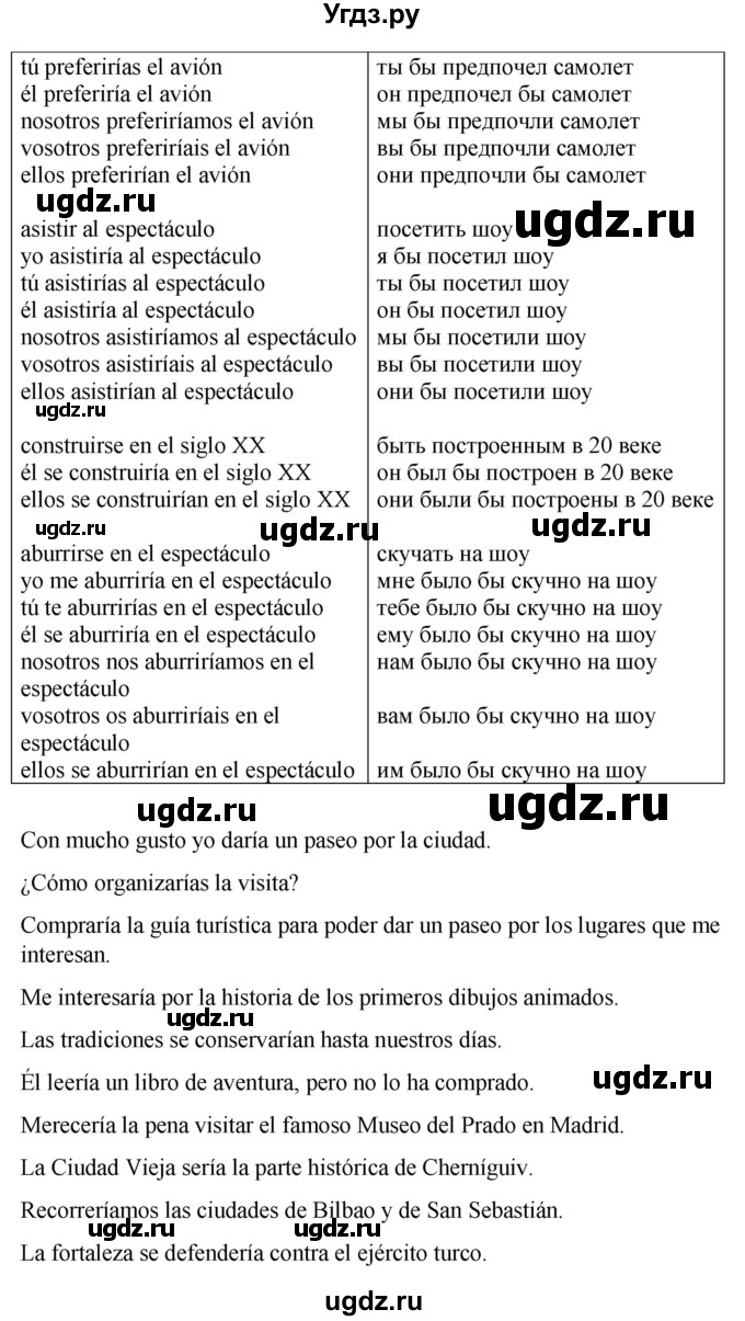 ГДЗ (Решебник) по испанскому языку 7 класс Редько В.Г. / страница / 159(продолжение 4)