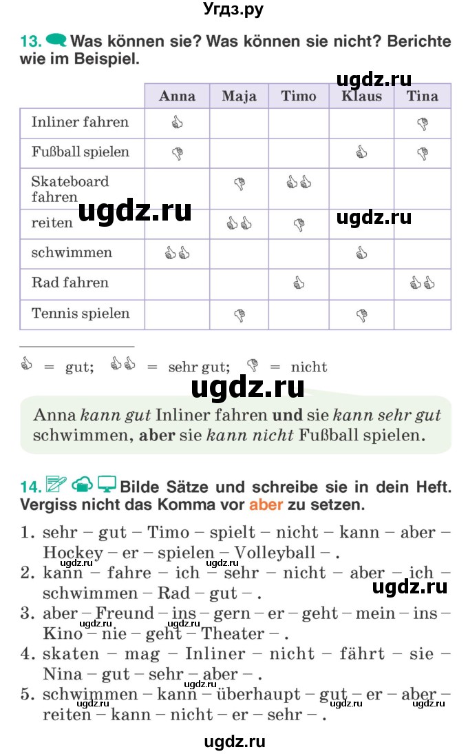 ГДЗ (Учебник) по немецкому языку 6 класс Зуевская Е.В. / часть 1. страница / 58