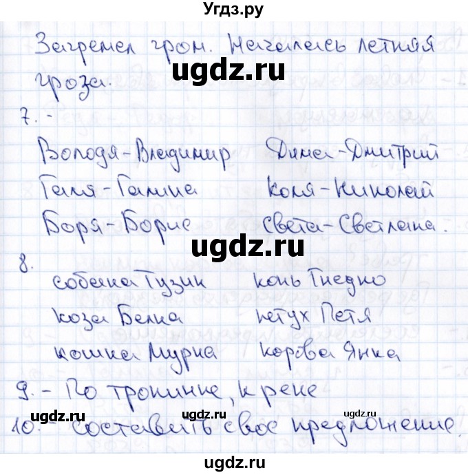 ГДЗ (Решебник 2019) по русскому языку 1 класс (Тематический контроль (математика, русский)) В.Т. Голубь / русский язык / 1. слово. предложение. текст / Вариант 1(продолжение 2)