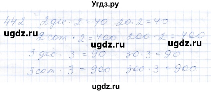 ГДЗ (Решебник) по математике 5 класс Алышева Т.В. / тысяча / 442