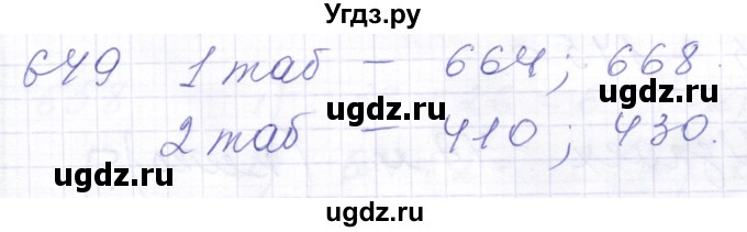 ГДЗ (Решебник) по математике 5 класс Алышева Т.В. / тысяча / 649