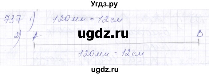 ГДЗ (Решебник) по математике 5 класс Алышева Т.В. / тысяча / 737