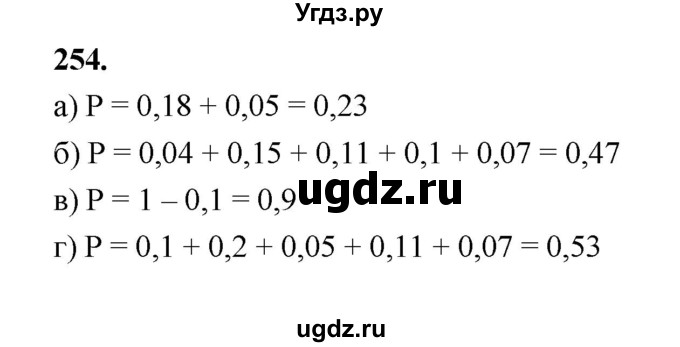 ГДЗ (Решебник) по математике 7 класс Высоцкий И.Р. / часть 2 / задача / 254