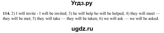 ГДЗ (Решебник) по английскому языку 7 класс (тетрадь для повторения и закрепления) Мельник Т.Н. / упражнение / 114