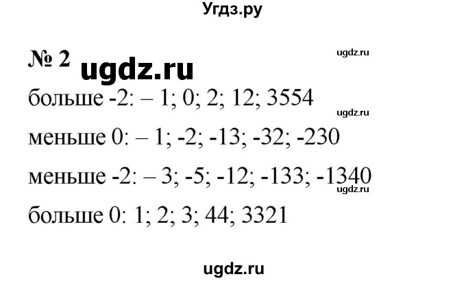 ГДЗ (Решебник) по математике 6 класс (рабочая тетрадь) Т.М. Ерина / часть 2 (тема) / 27. сравнение положительных и отрицательных чисел (упражнение) / 2