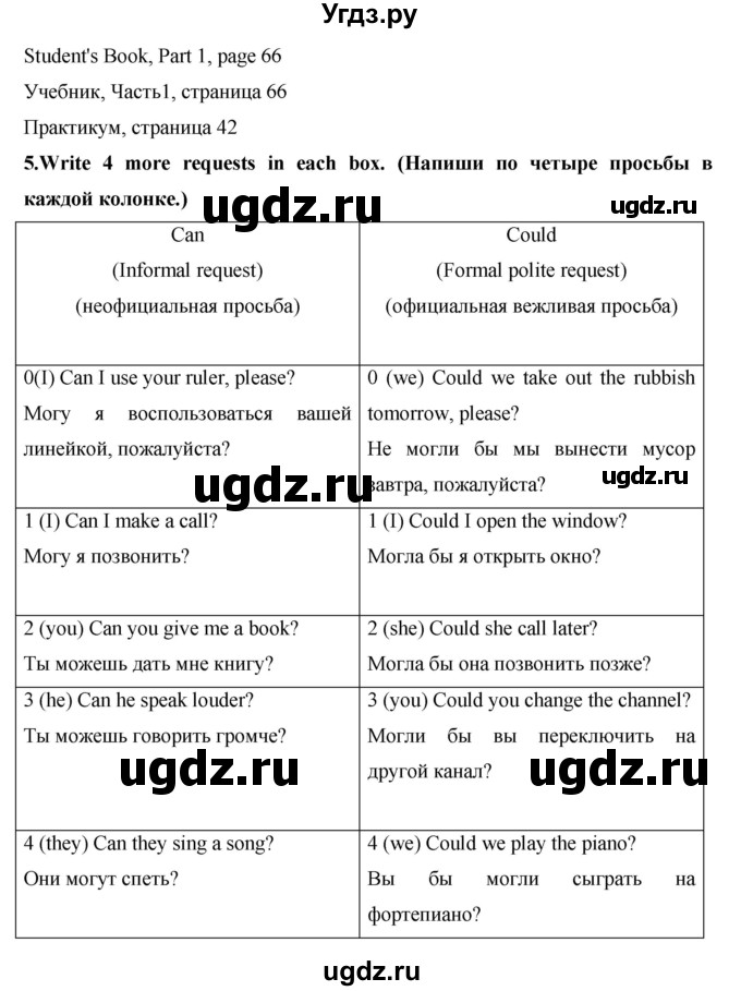 ГДЗ (Решебник) по английскому языку 7 класс (практикум) Вербицкая М.В. / страница / 42