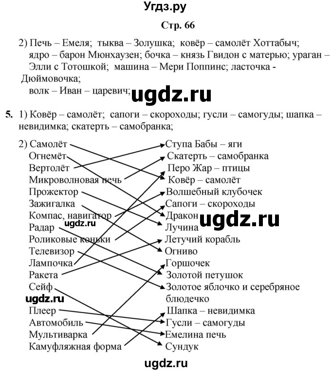 ГДЗ (Решебник) по информатике 4 класс (рабочая тетрадь Юным умникам и умницам) Холодова О.А. / часть 1. страница / 66